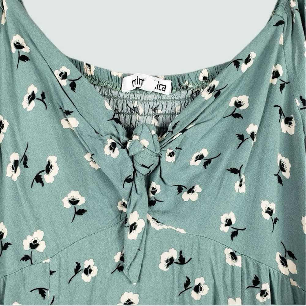 Mimi Chica Sage Green Floral Mini Dress - Picture 5 of 12